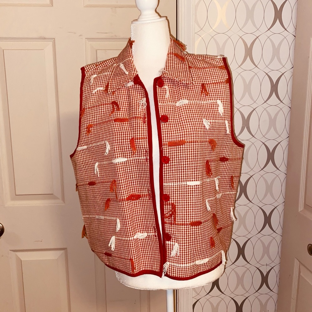 Vintage New Direction orange vest